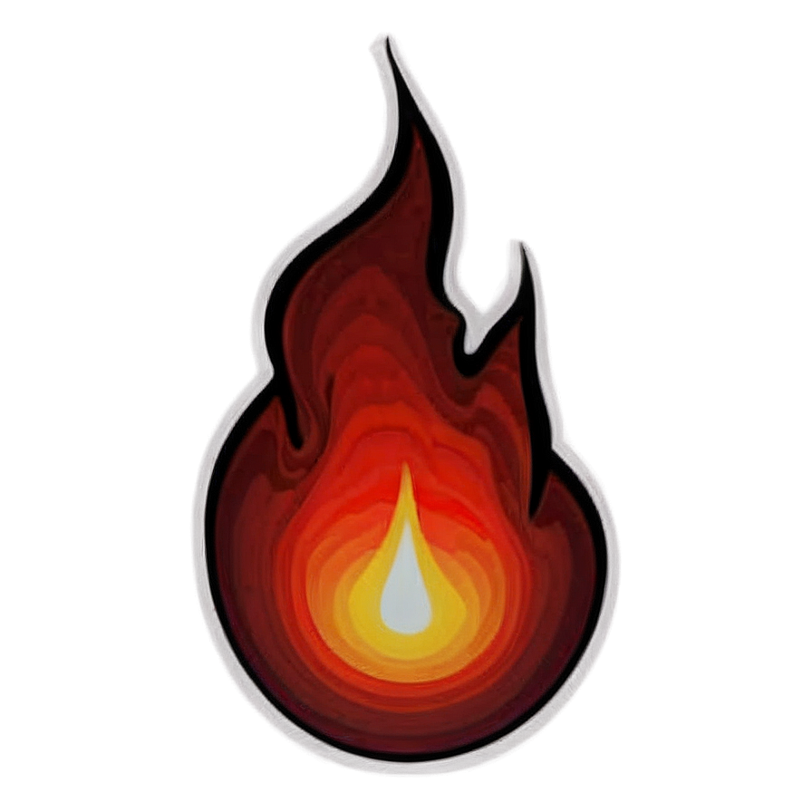 Burning Red Flames Design Png 06282024 PNG Image