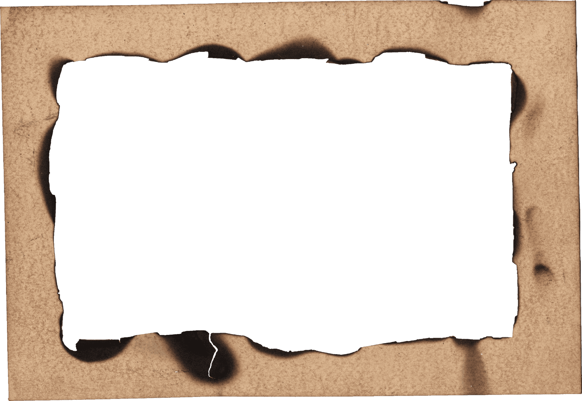 Burnt Edge Paper Texture PNG Image