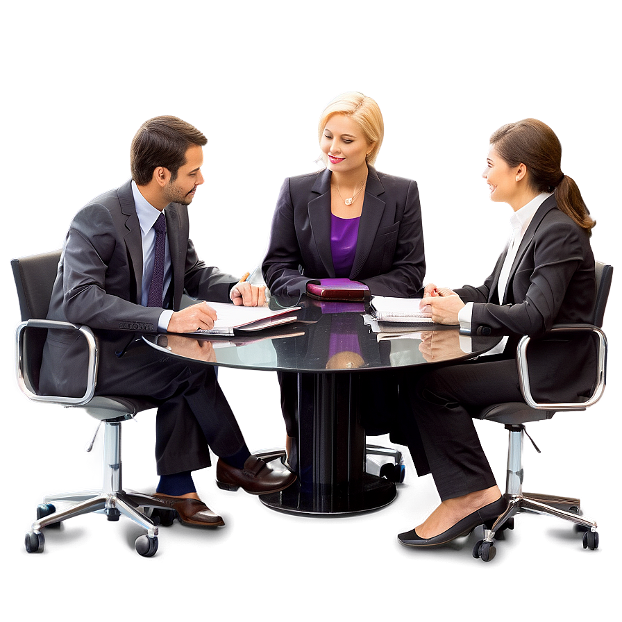 Business Meeting Discussion Png 06132024 PNG Image