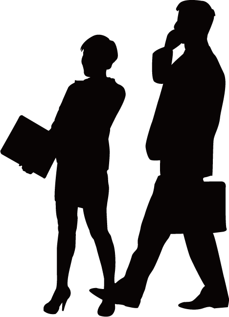 Business People Silhouettes.png PNG Image