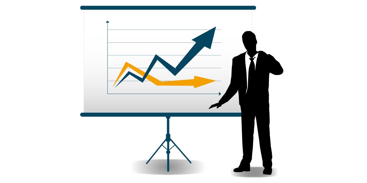 Business Presentation Growth Analysis PNG Image