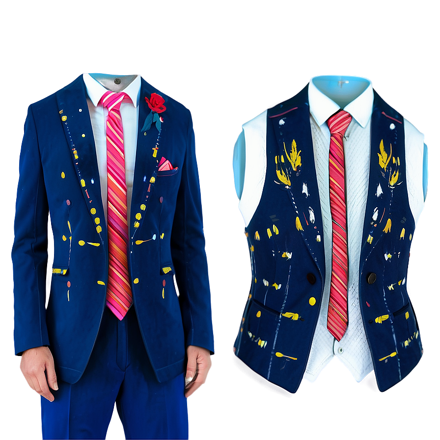 Business Suit With Vest Png 53 PNG Image