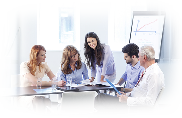 Business Team Meeting Discussion PNG Image