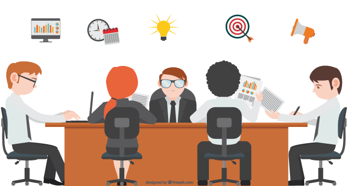 Business Team Meeting Discussion Concept PNG Image