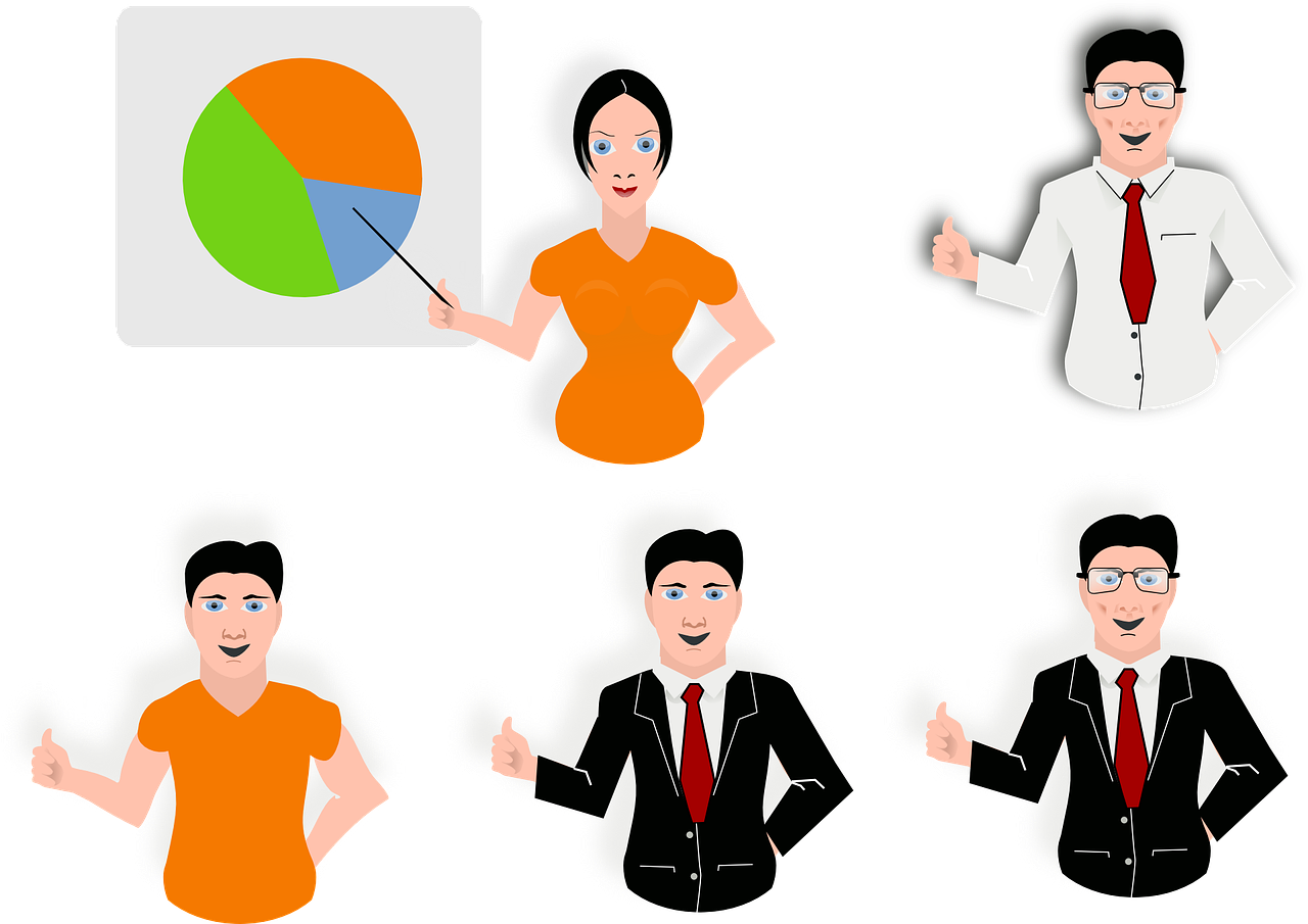 Business Team Presentation Graphic PNG Image