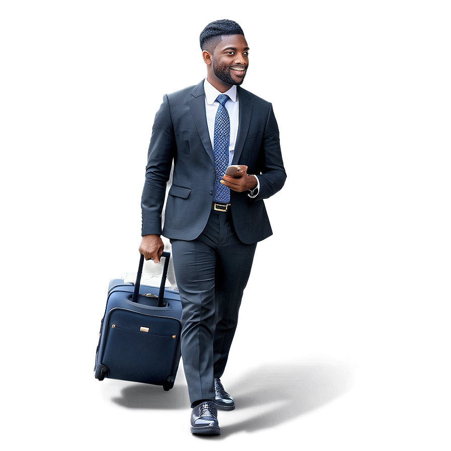 Businessman On The Go Png Doh PNG Image