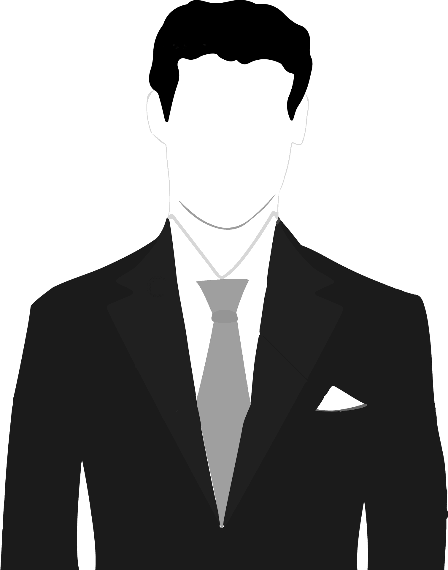 Businessman Silhouette Vector PNG Image