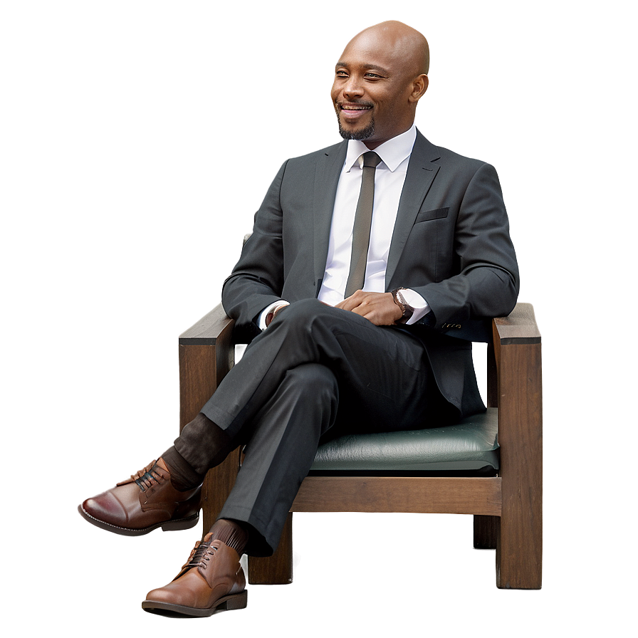 Businessman Sitting Png 06122024 PNG Image