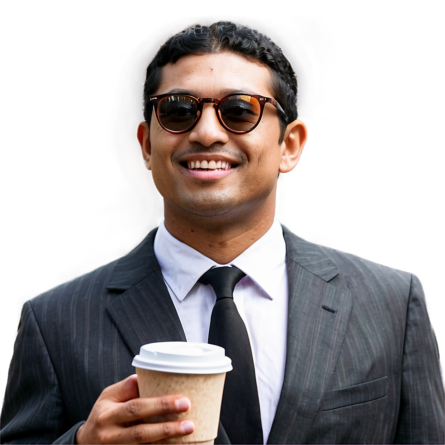 Businessman With Coffee Png 95 PNG Image