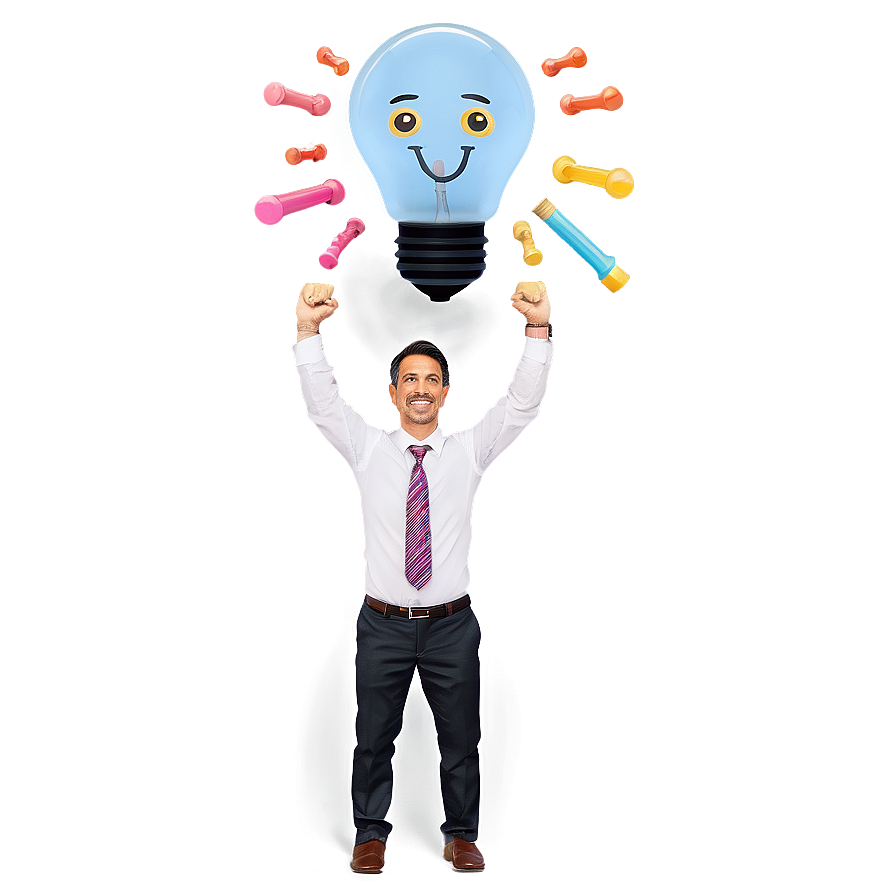 Businessman With Idea Bulb Png 05252024 PNG Image