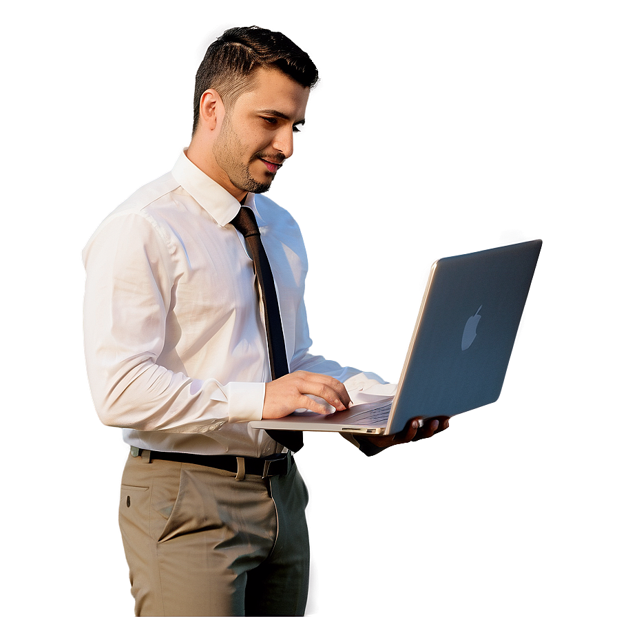 Businessman With Laptop Png 31 PNG Image