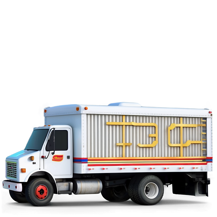 Busy City Mail Truck Scene Png Qfn22 PNG Image