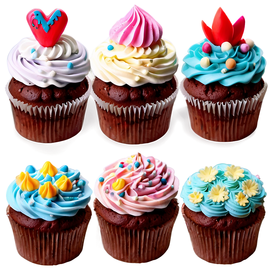 Buttercream Cupcakes Png 06112024 PNG Image