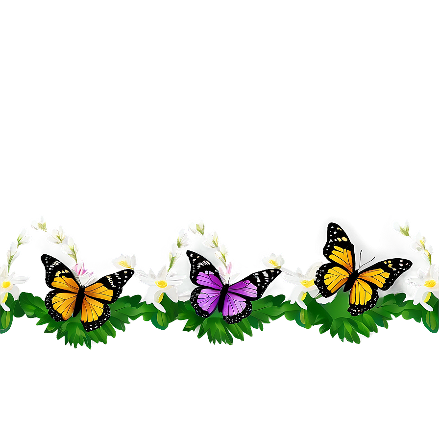 Butterfly Borders Png Bbn11 PNG Image