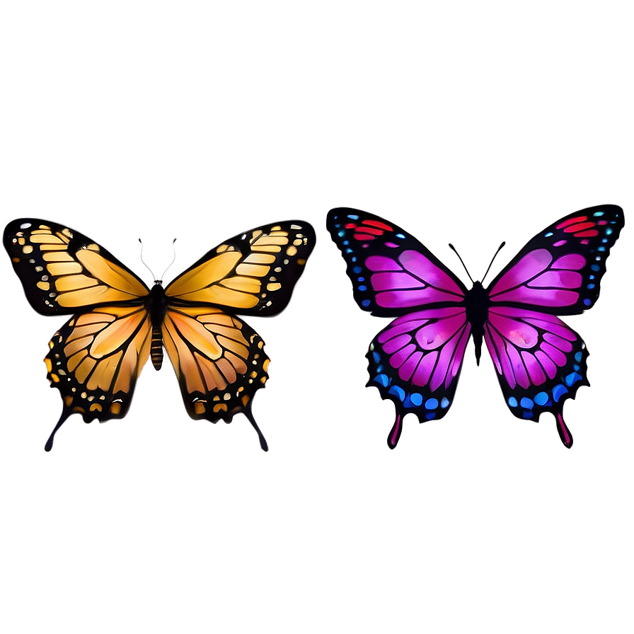 Butterfly Borders Png Bjd PNG Image