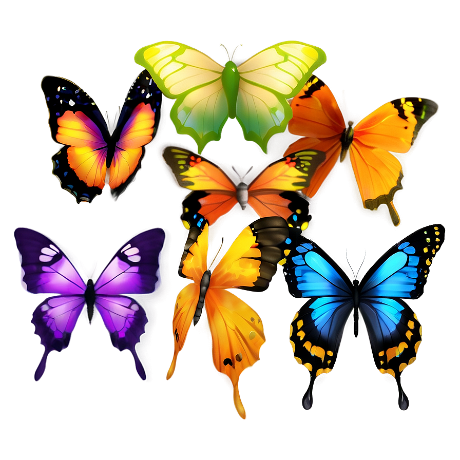 Butterfly Emoji C PNG Image