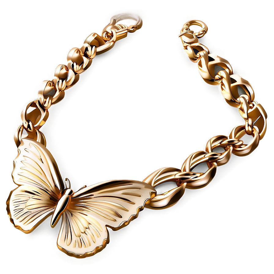 Butterfly Gold Necklace Png 99 PNG Image