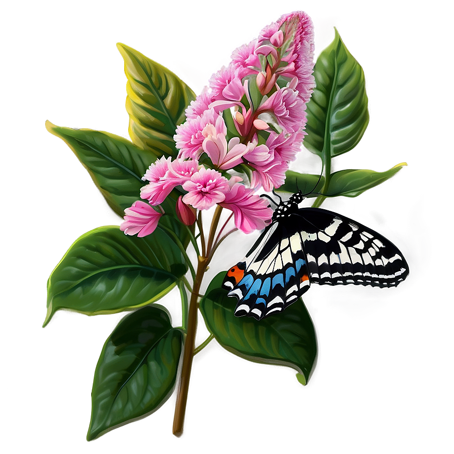 Butterfly In Bloom Png Acu74 PNG Image