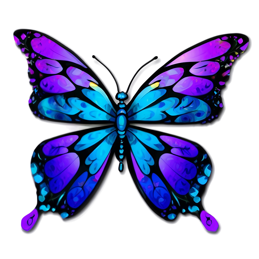 Butterfly Kaleidoscope Swirl Png Tfq26 PNG Image