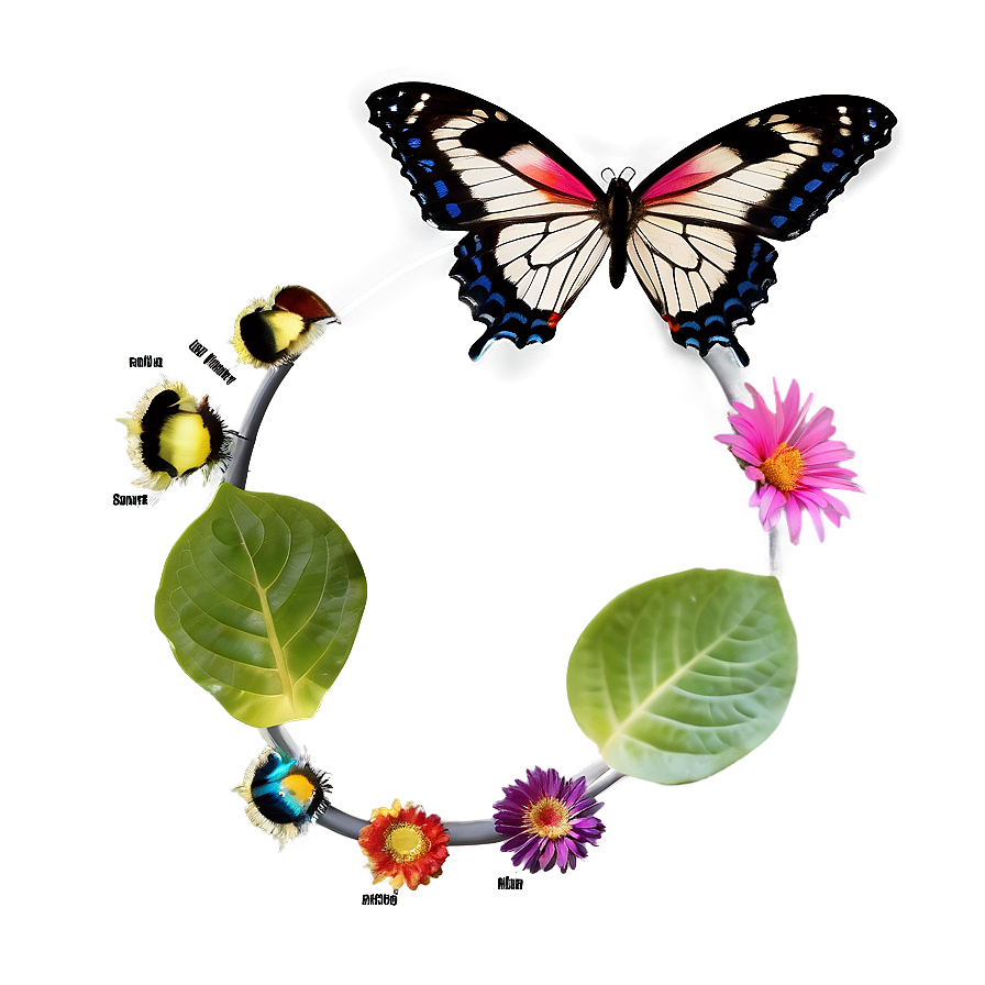 Butterfly Life Cycle Png Gvm56 PNG Image