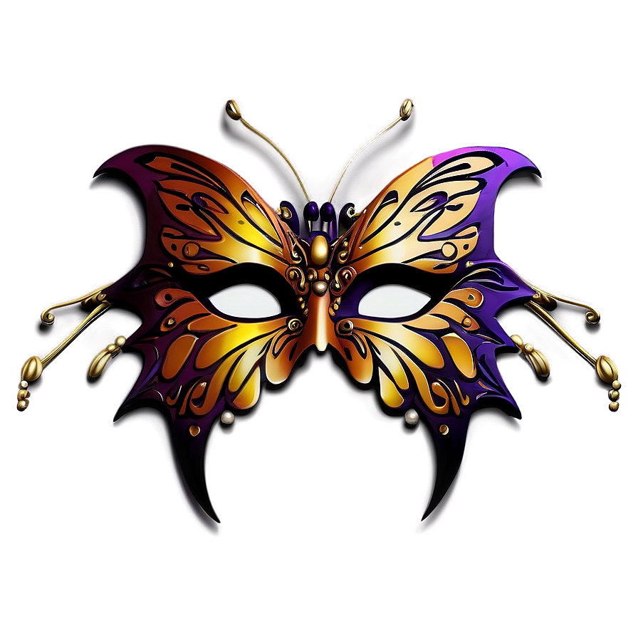 Butterfly Masquerade Mask Png Uqr PNG Image