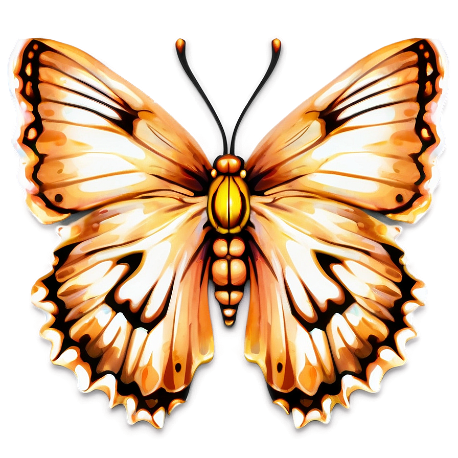 Butterfly Outline With Details Png 72 PNG Image