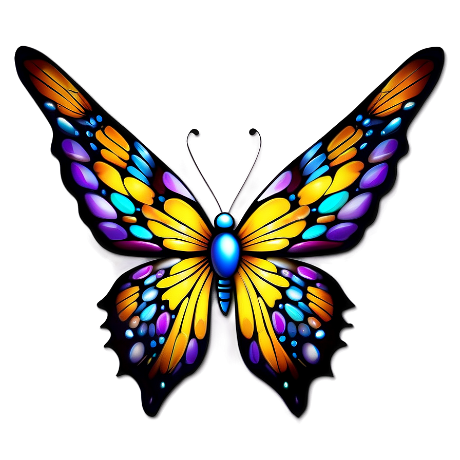 Butterfly Tattoos Png 05232024 PNG Image