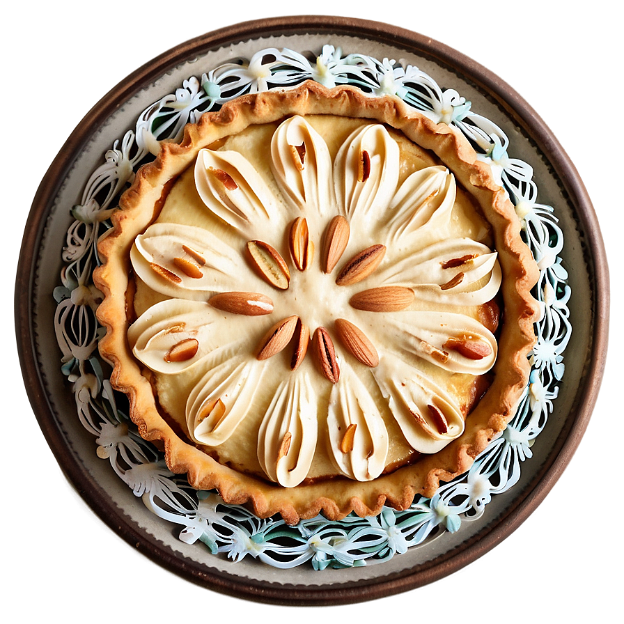 Buttery Almond Tart Pie Png 05232024 PNG Image