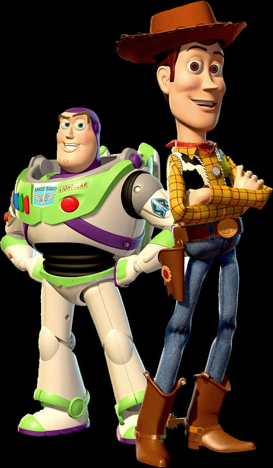 Buzzand Woody Toy Story Friends PNG Image