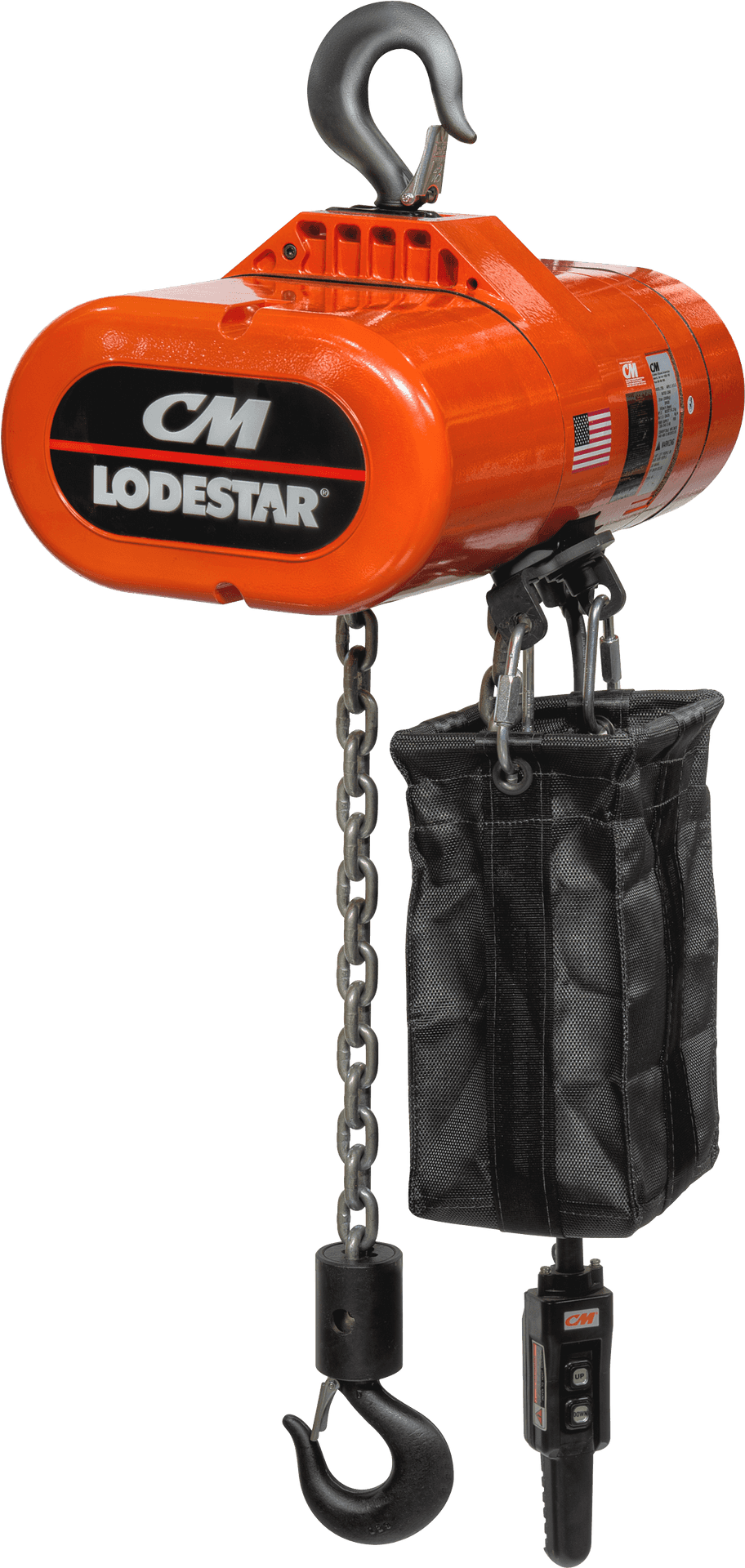 C M Lodestar Electric Chain Hoist PNG Image