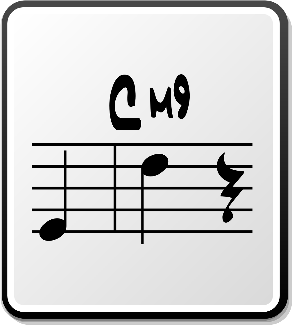 C M9 Music Chord Notation PNG Image