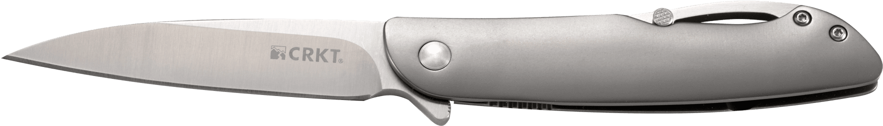 C R K T Folding Pocket Knife PNG Image