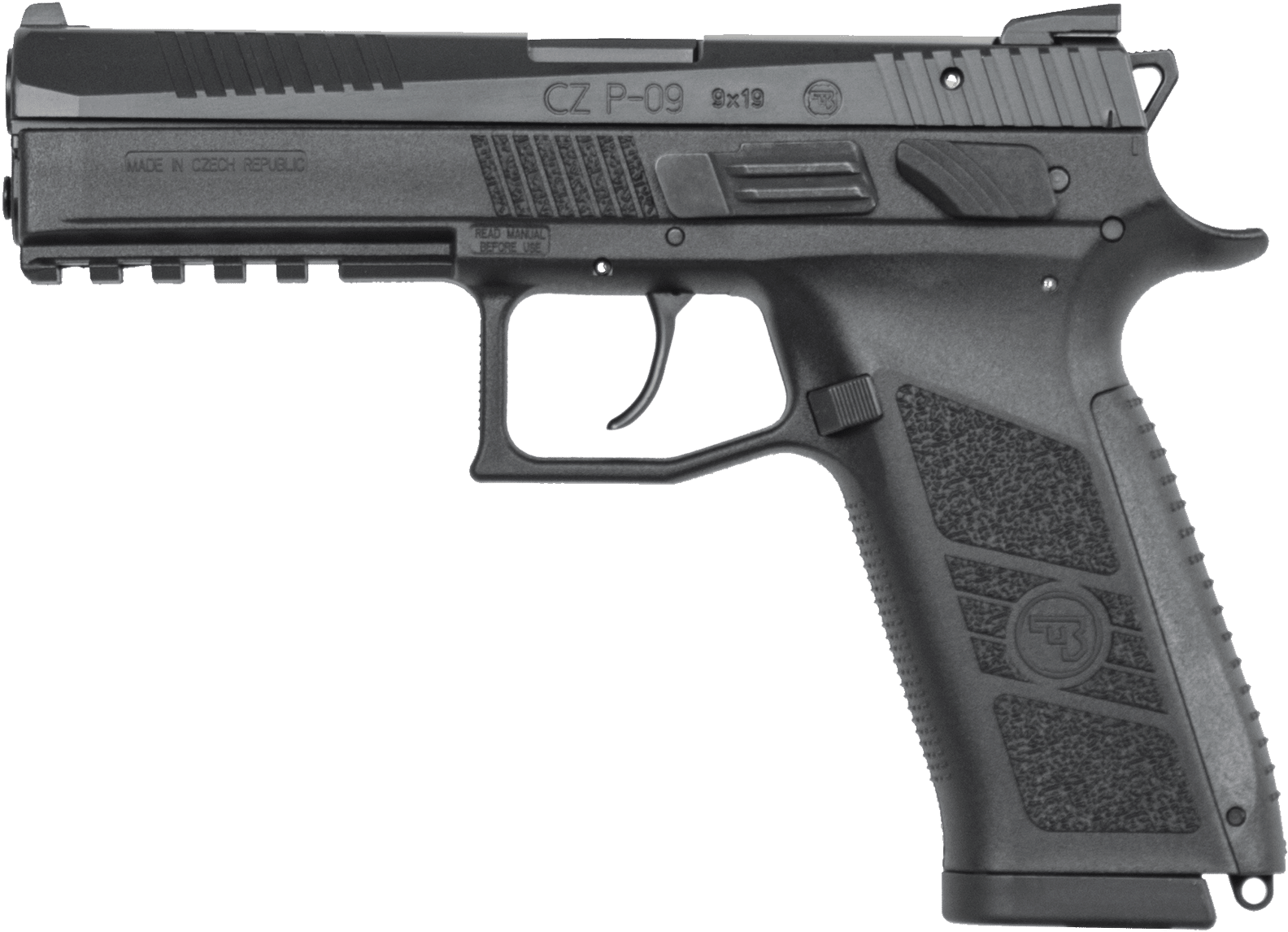 C Z P09 Semi Automatic Pistol PNG Image