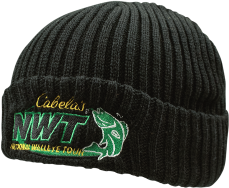 Cabelas N W T Black Beanie PNG Image