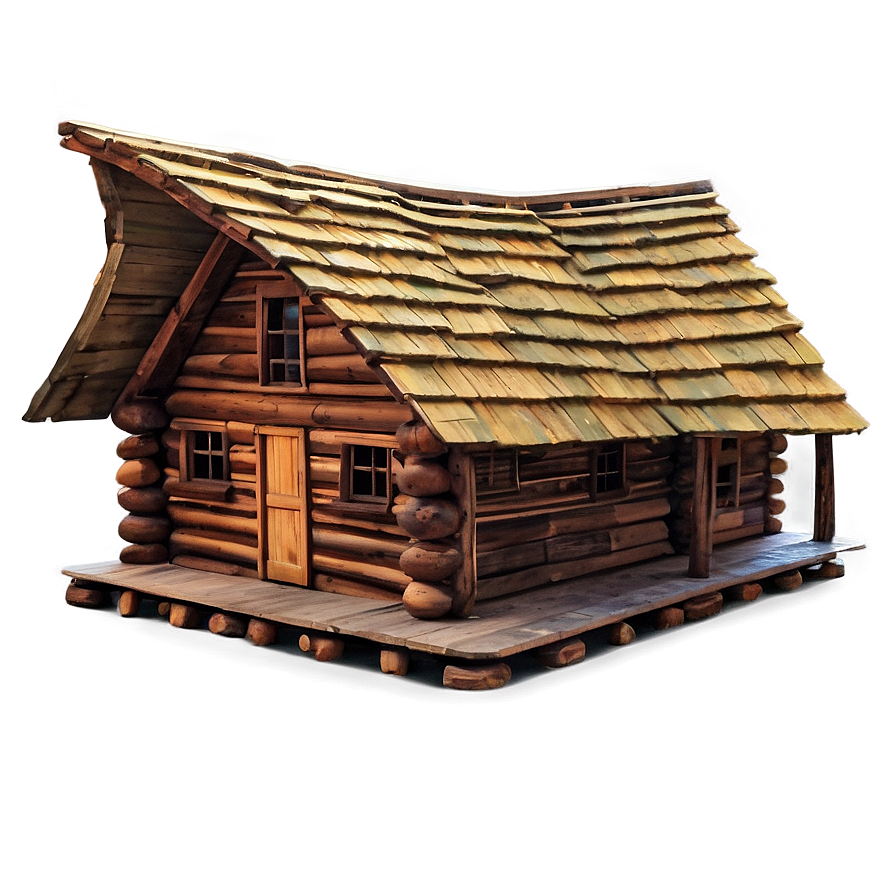 Cabin At Sunset Glow Png Guw3 PNG Image