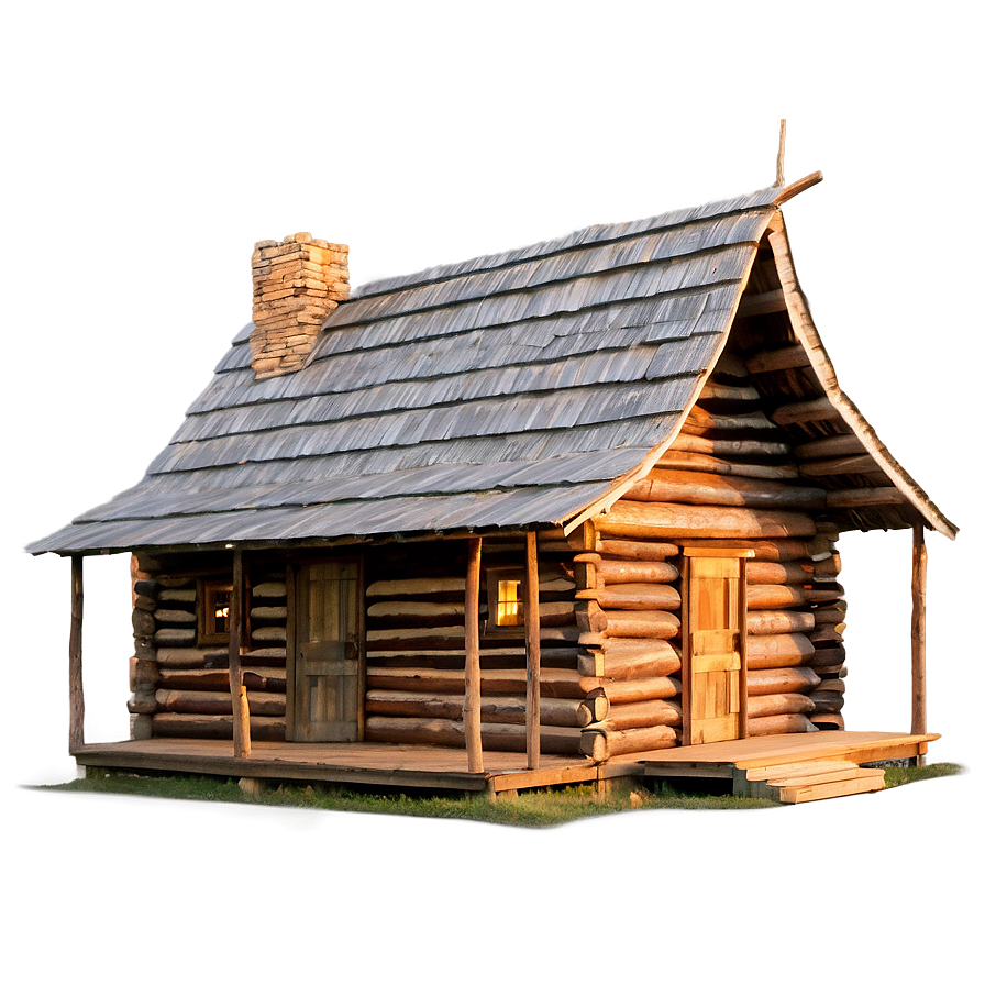 Cabin At Sunset Glow Png Xmc11 PNG Image