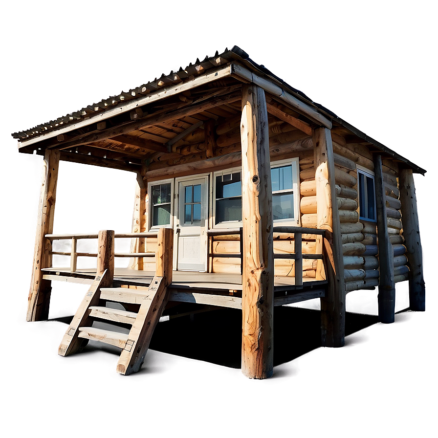 Cabin With Wooden Bridge Png Vpj PNG Image