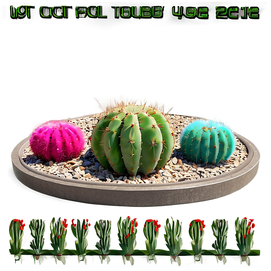 Cactus Garden Scene Png 13 PNG Image