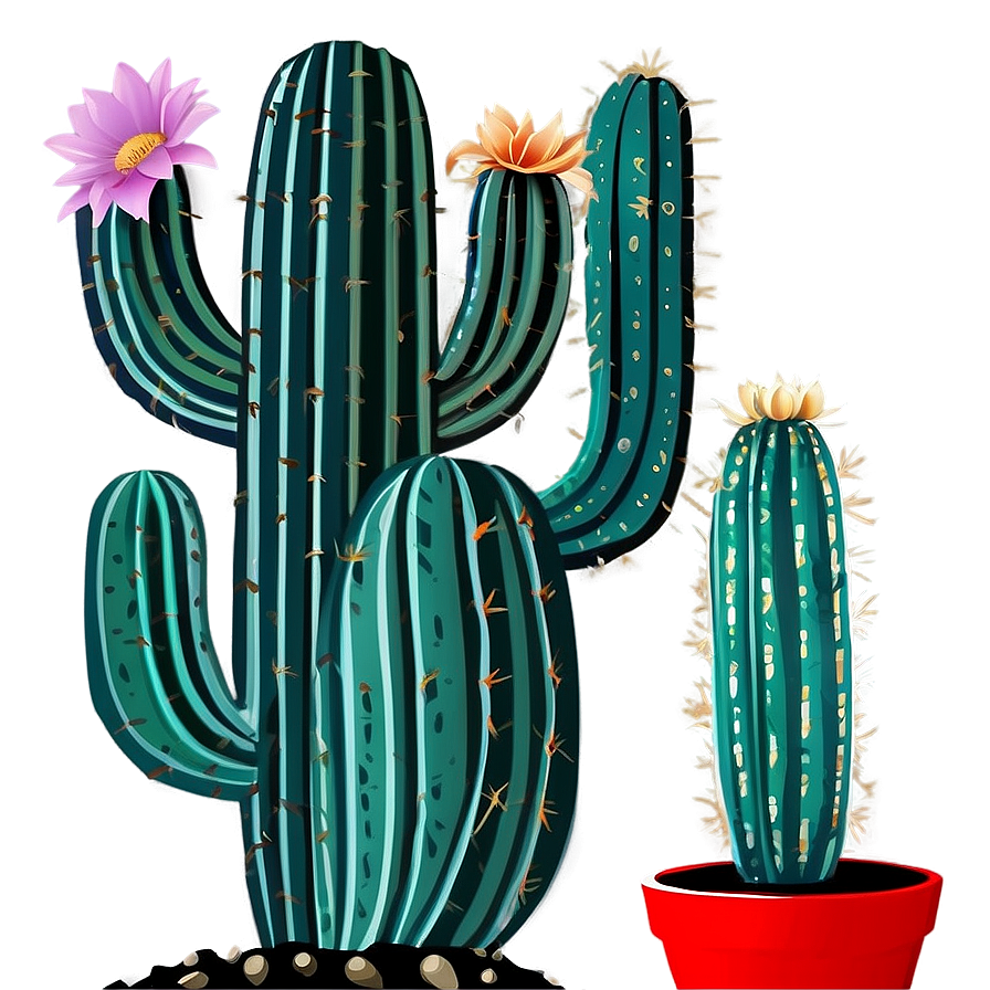 Cactus Outline Png Rqh40 PNG Image