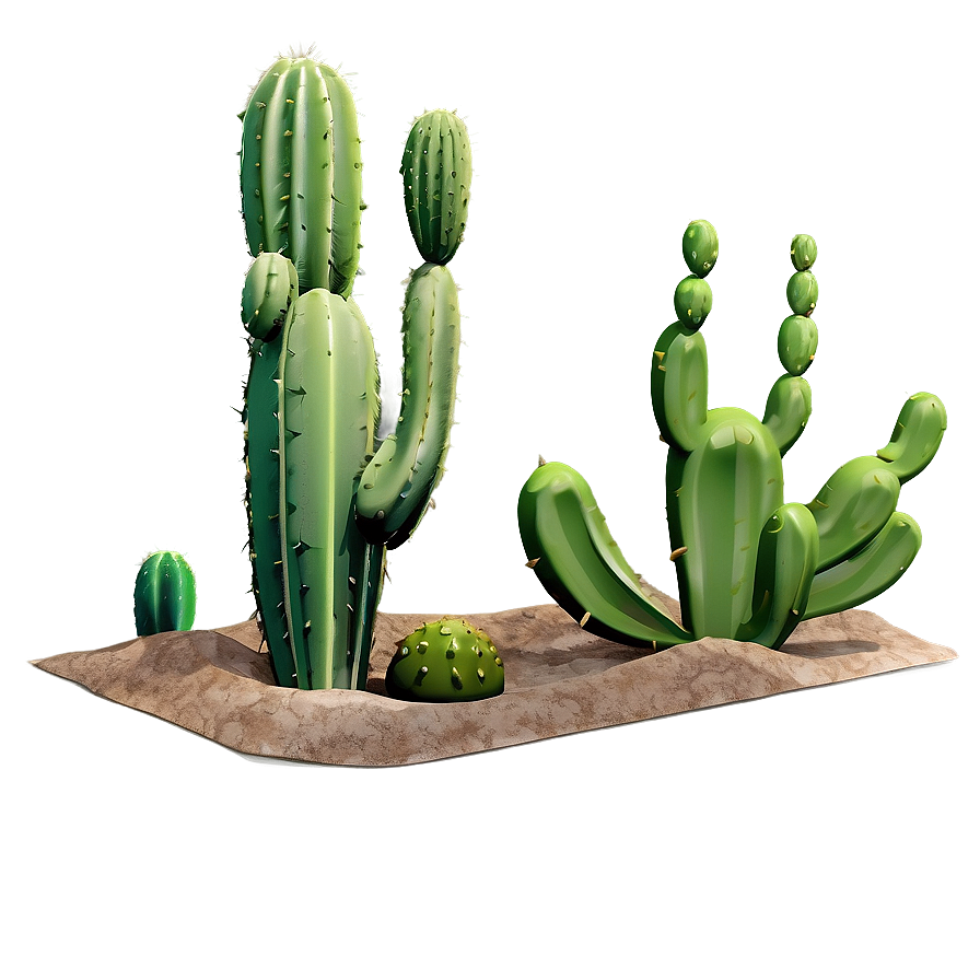 Cactus Scene Png Lvw2 PNG Image