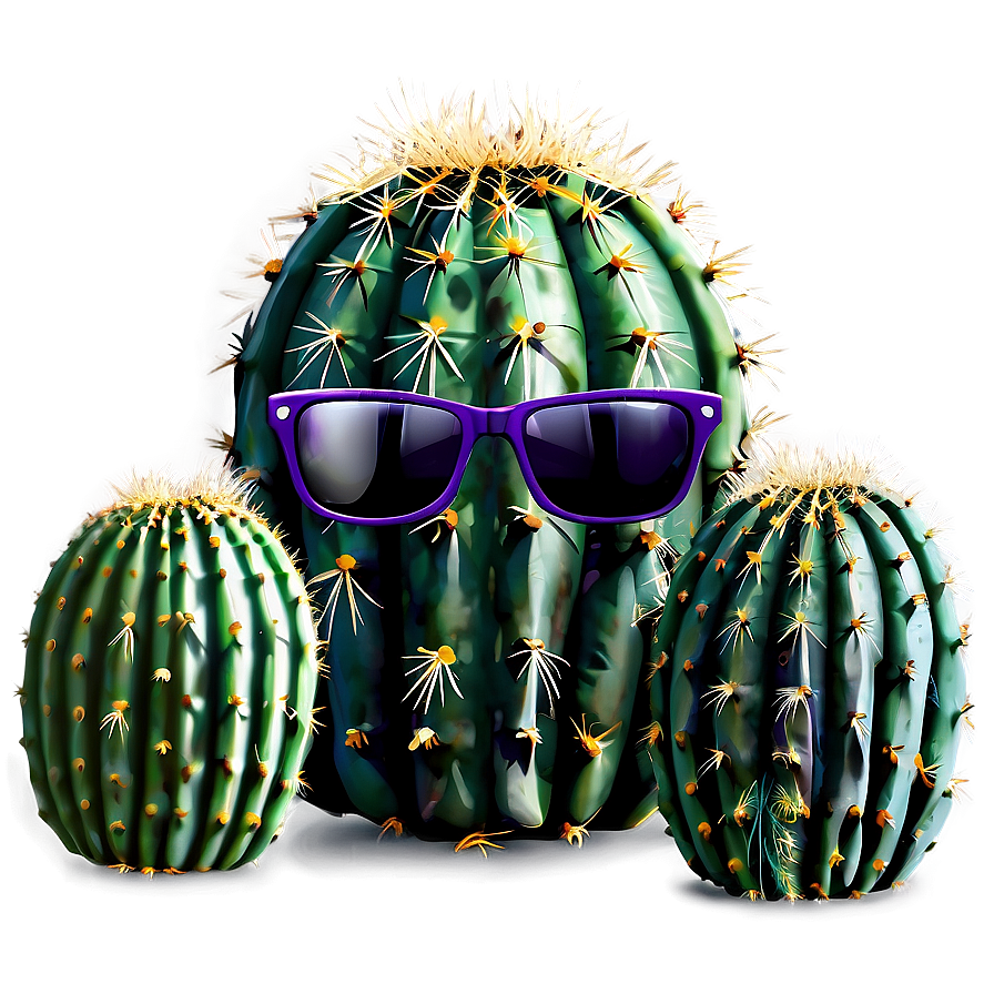 Cactus With Sunglasses Png 50 PNG Image