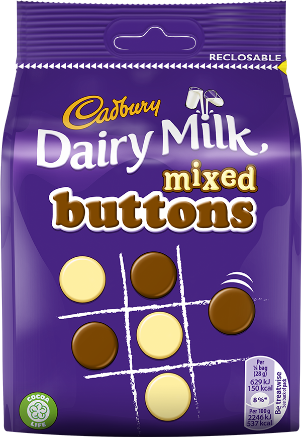 Cadbury Dairy Milk Mixed Buttons Package PNG Image