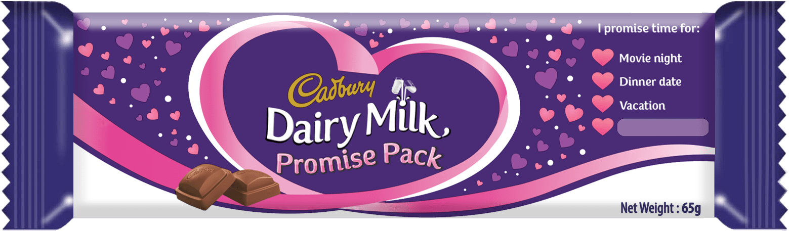 Cadbury Dairy Milk Promise Pack Design PNG Image