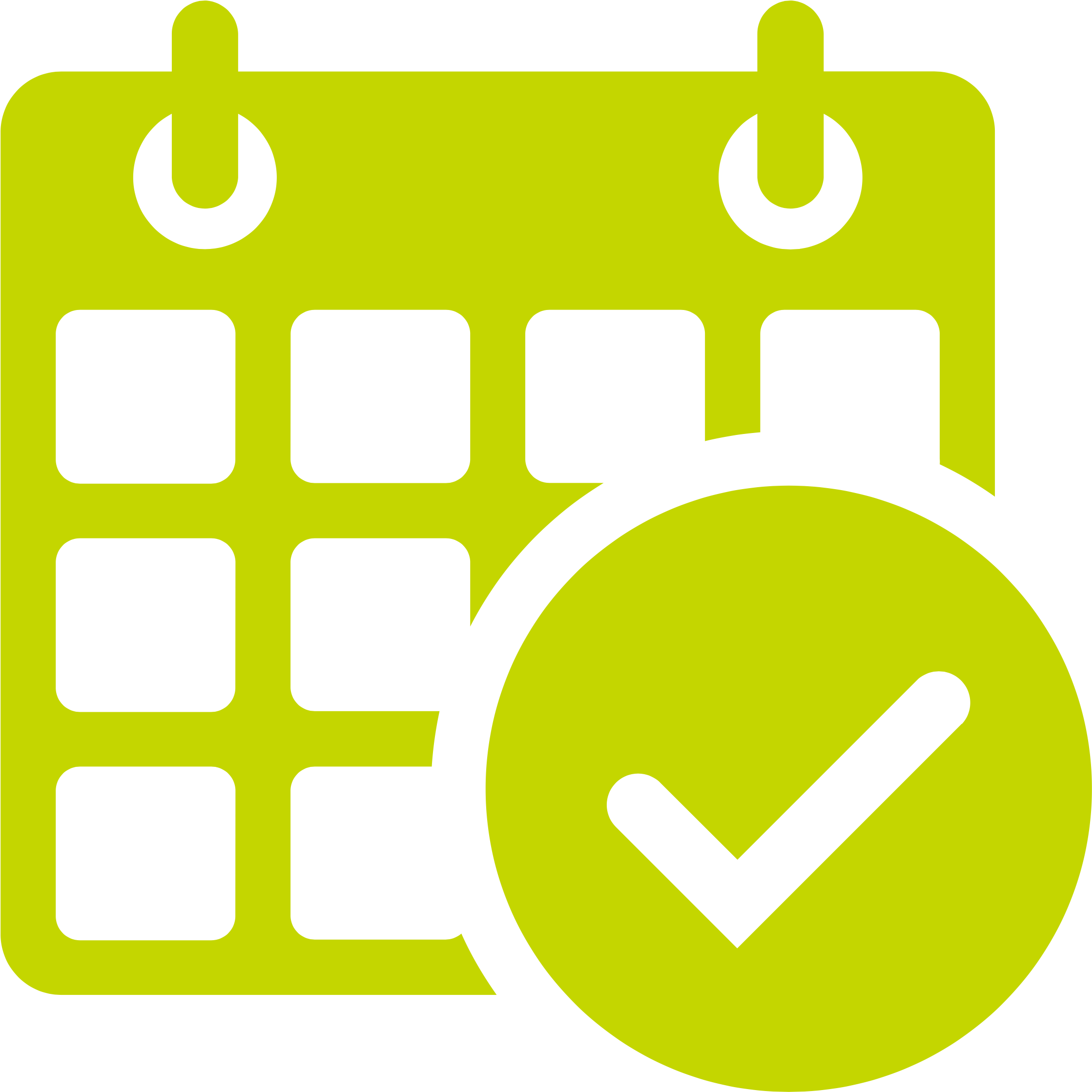 Calendar Check Mark Icon PNG Image