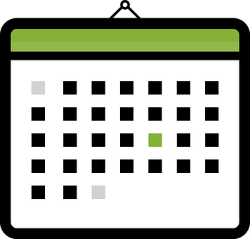 Calendar Icon Green Mark PNG Image