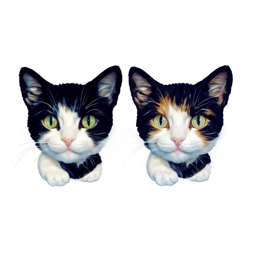 Calico Cat Design Png C PNG Image