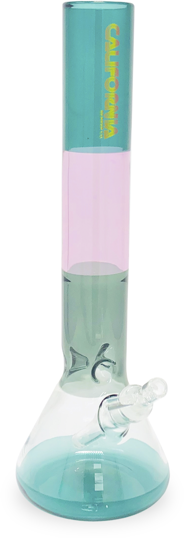 California Branded Glass Bong PNG Image