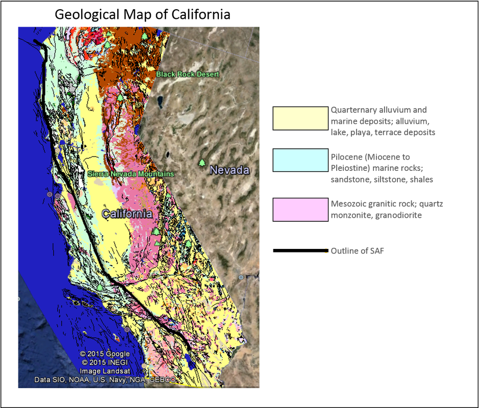 California Geological Map PNG Image