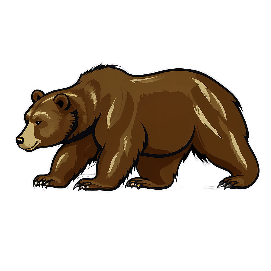 California Grizzly Bear Png 06262024 PNG Image