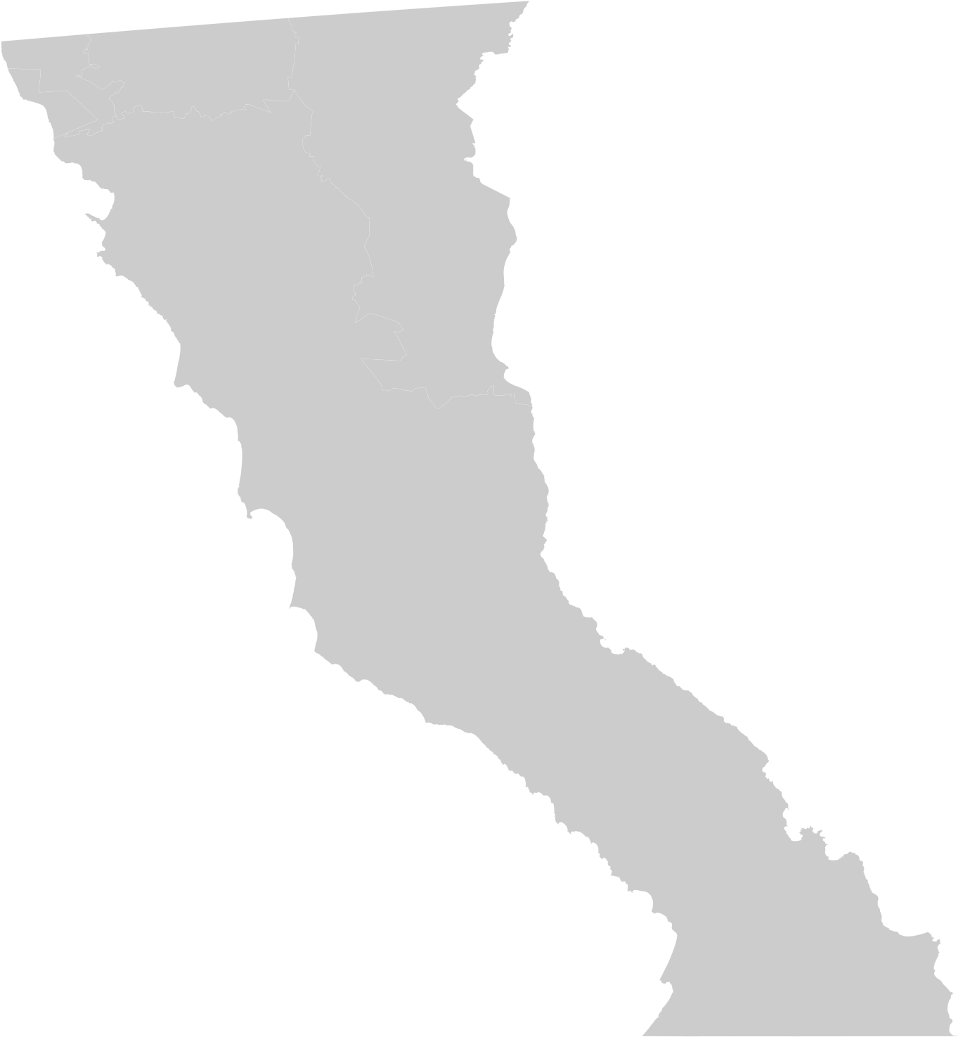 California State Outline Silhouette PNG Image